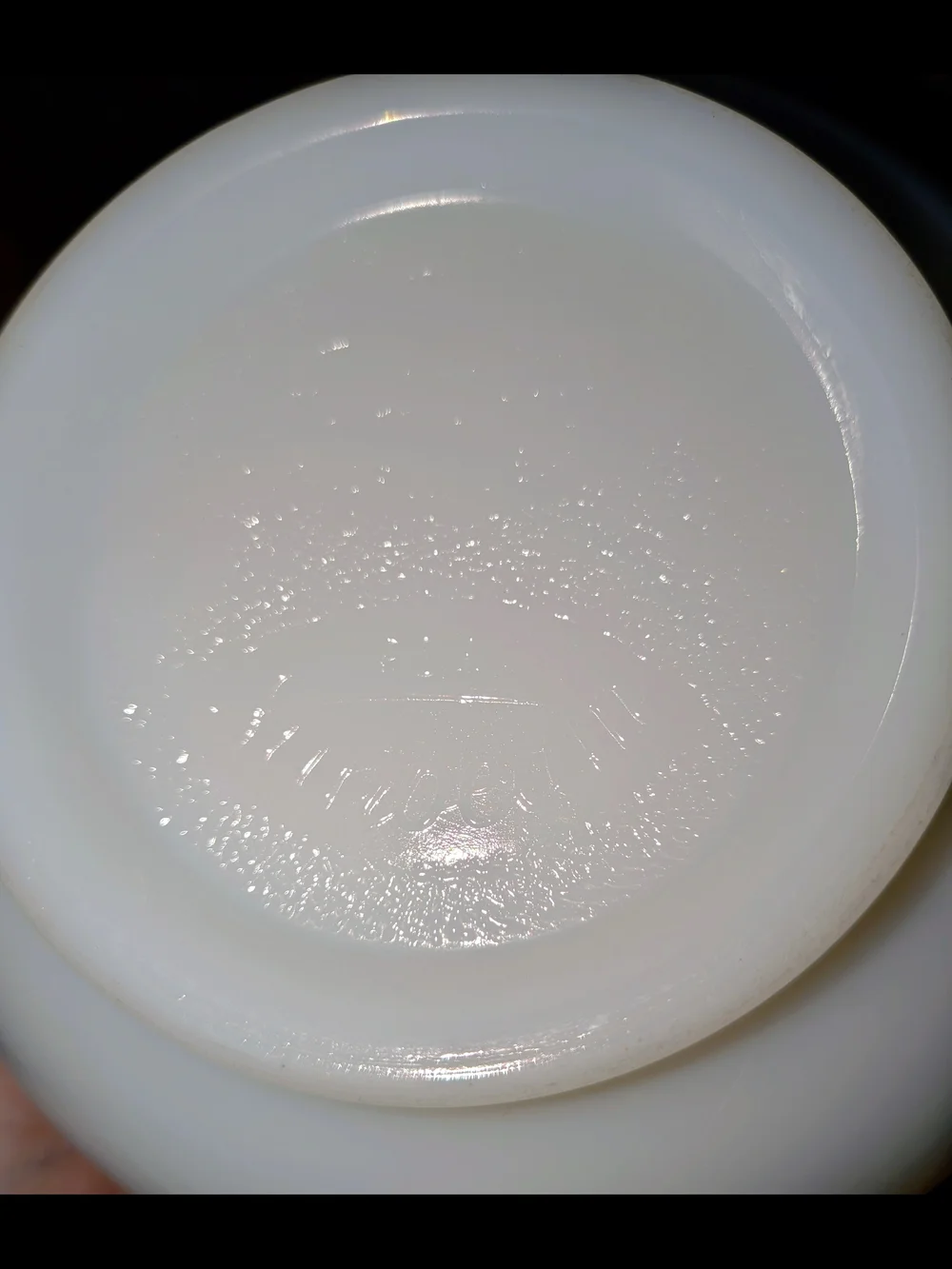 White Milk Glasbake Mixing Bowl